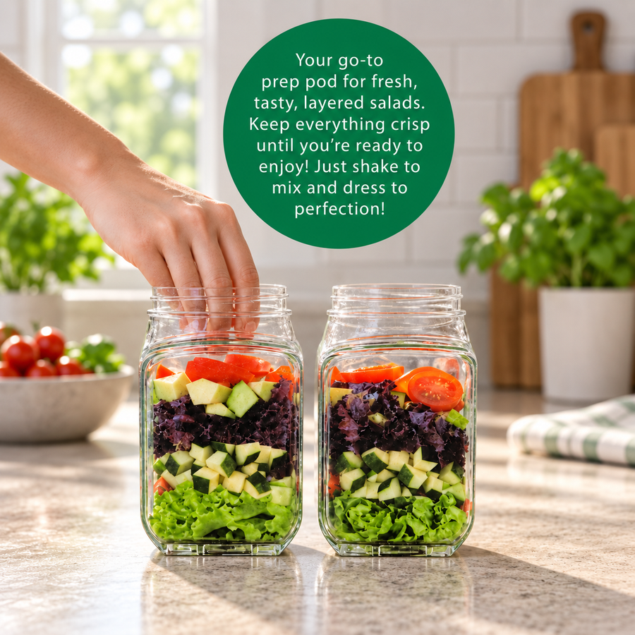 Portable Salad Pod Jar