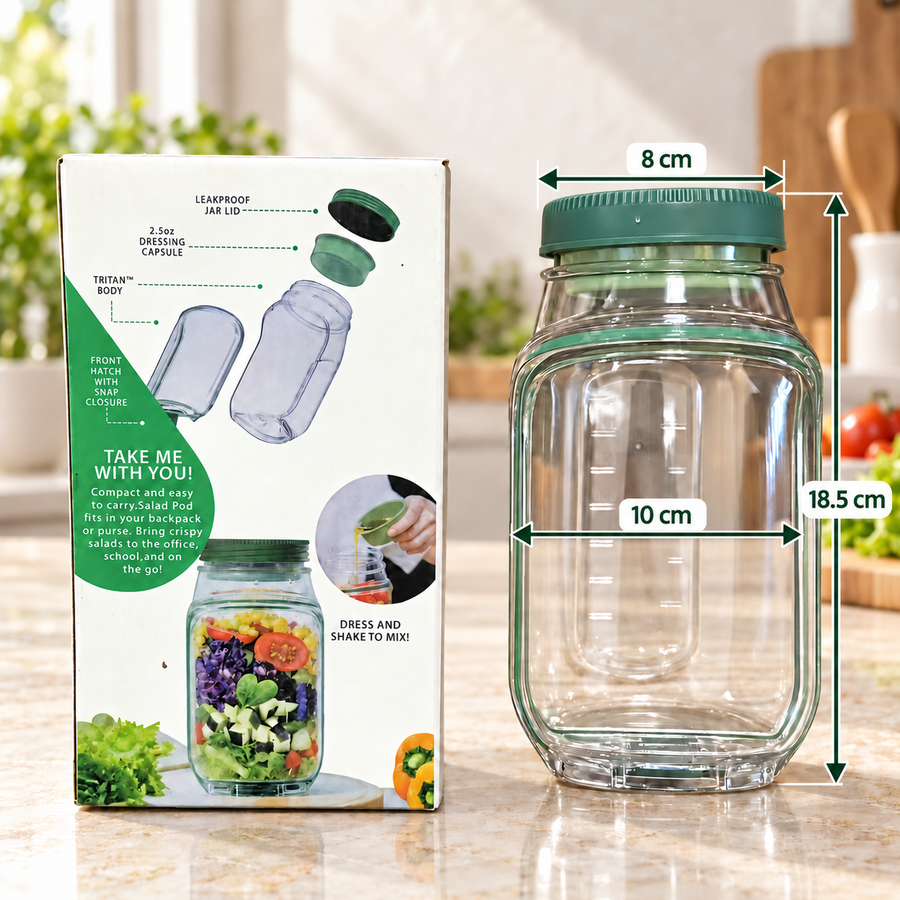 Portable Salad Pod Jar