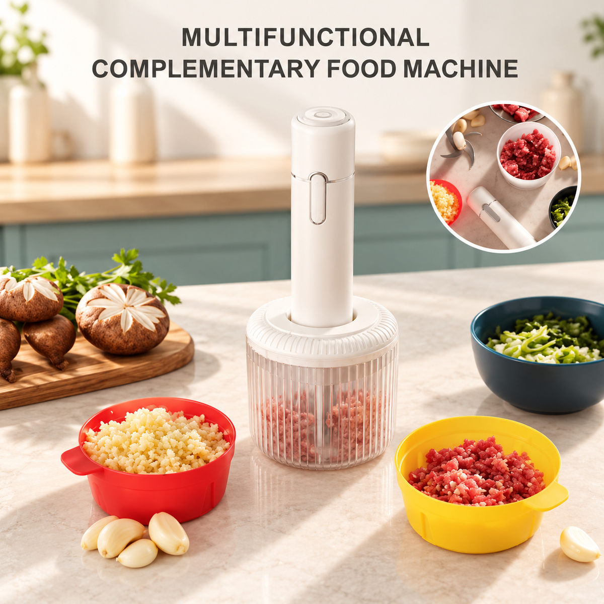 Rechargeable Electric Food Chopper