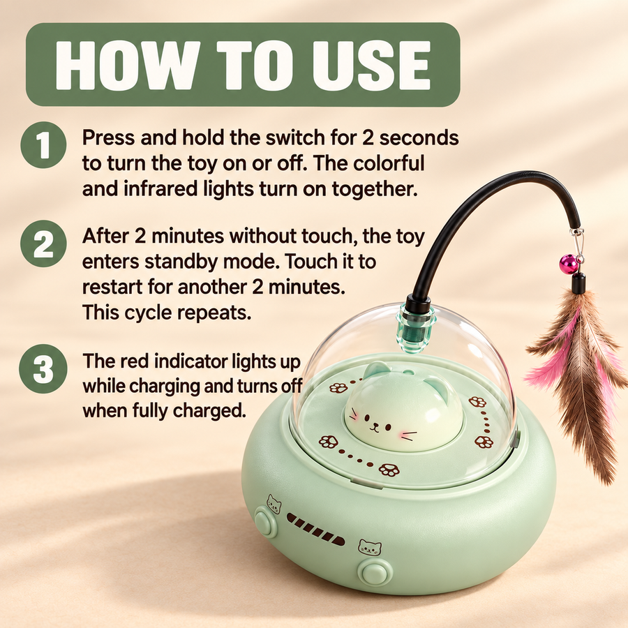 Automatic Interactive Cat Toy