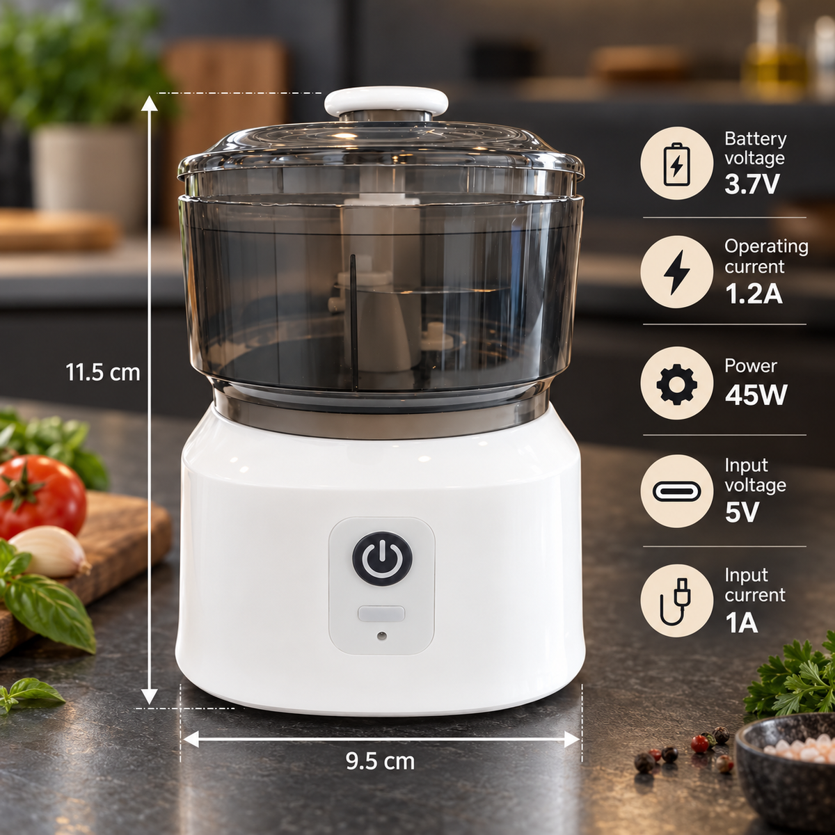 Rechargeable Mini Food Chopper