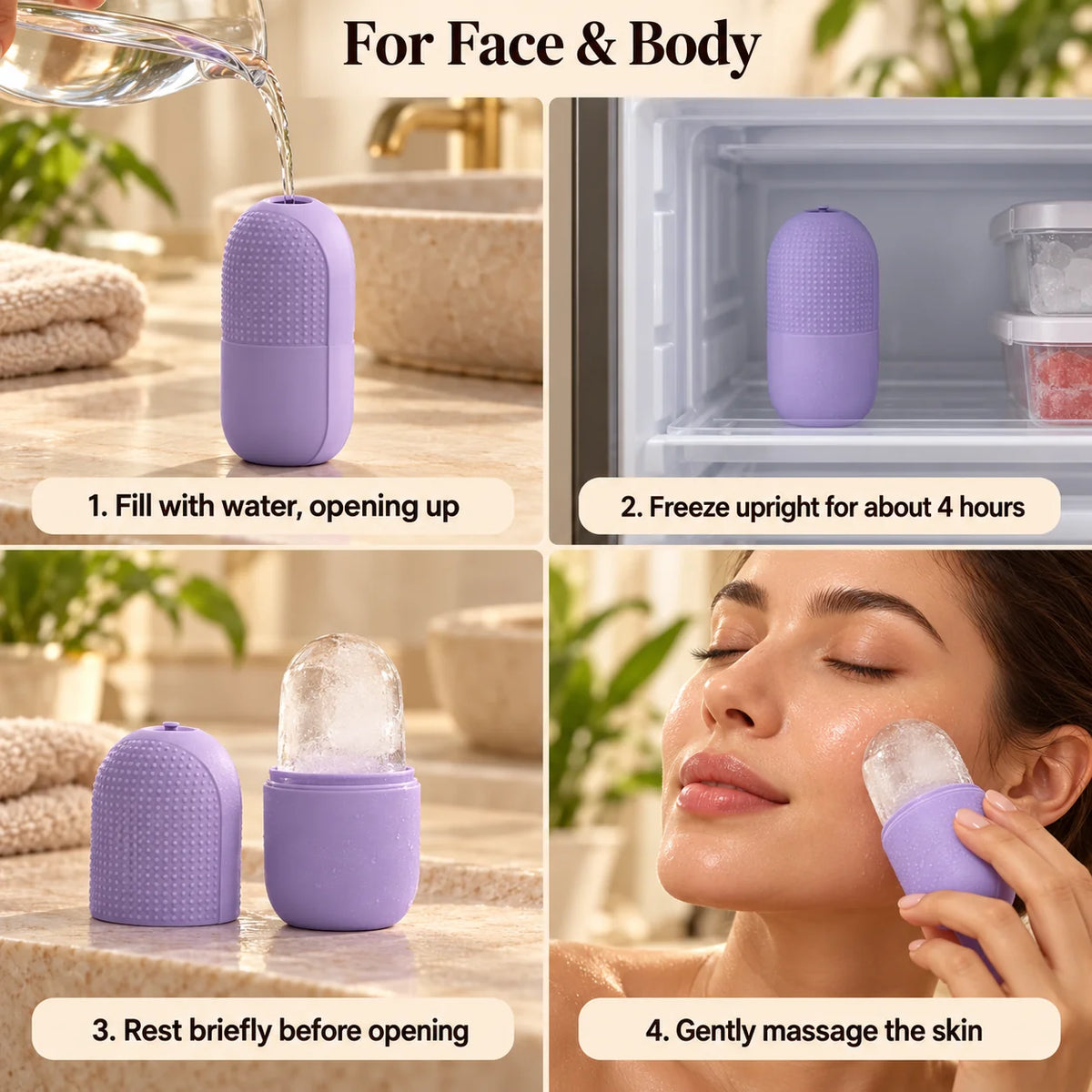 Silicone Ice Facial Mold