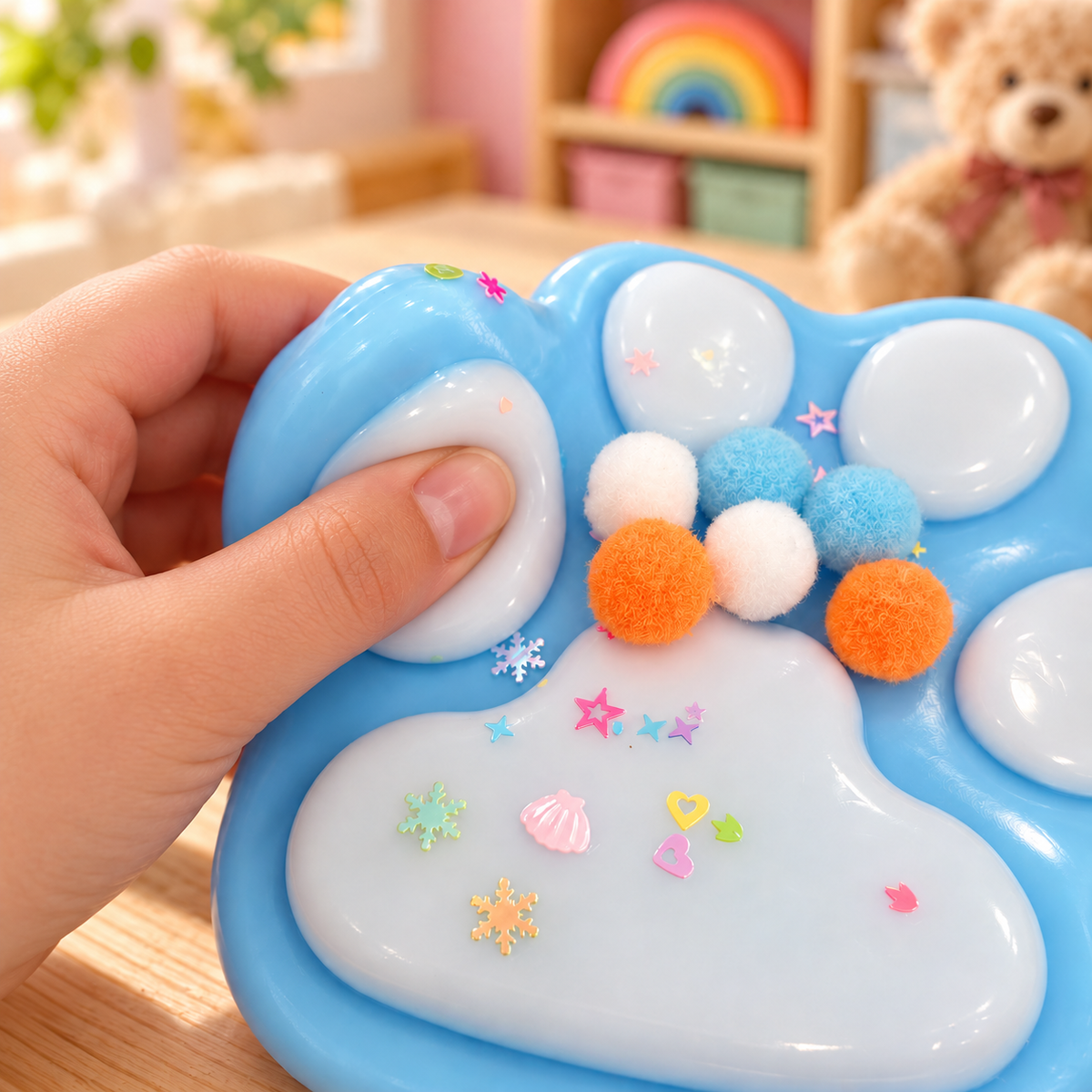 Paw Shaped Sensory Squishy Toy