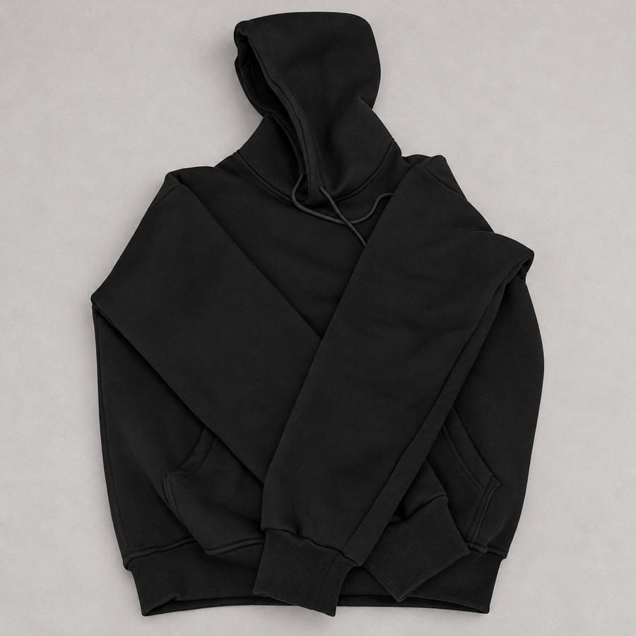 Classic Everyday Black Hoodie