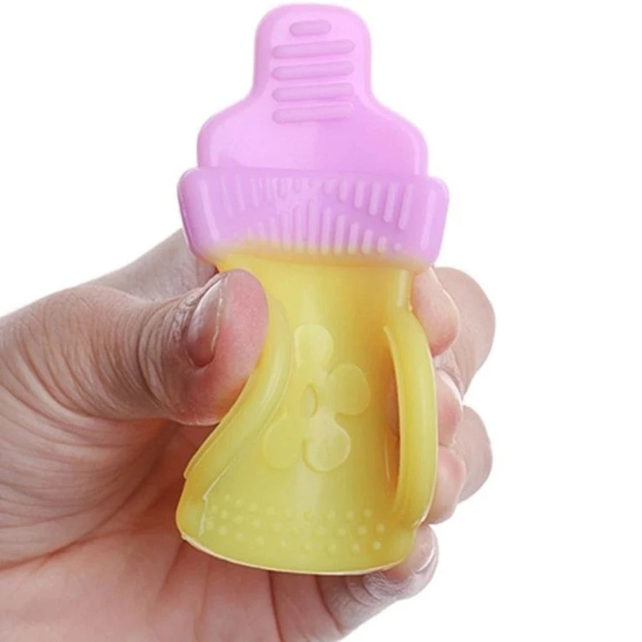 Bottle Shape Shield Silicone Teether