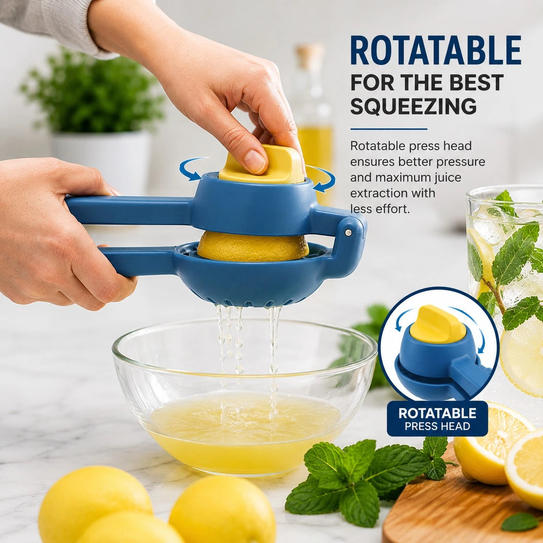Manual Citrus Juicer Lemon Squeezer Orange Press Fruit Juice Extractor BPA Free Kitchen Tool