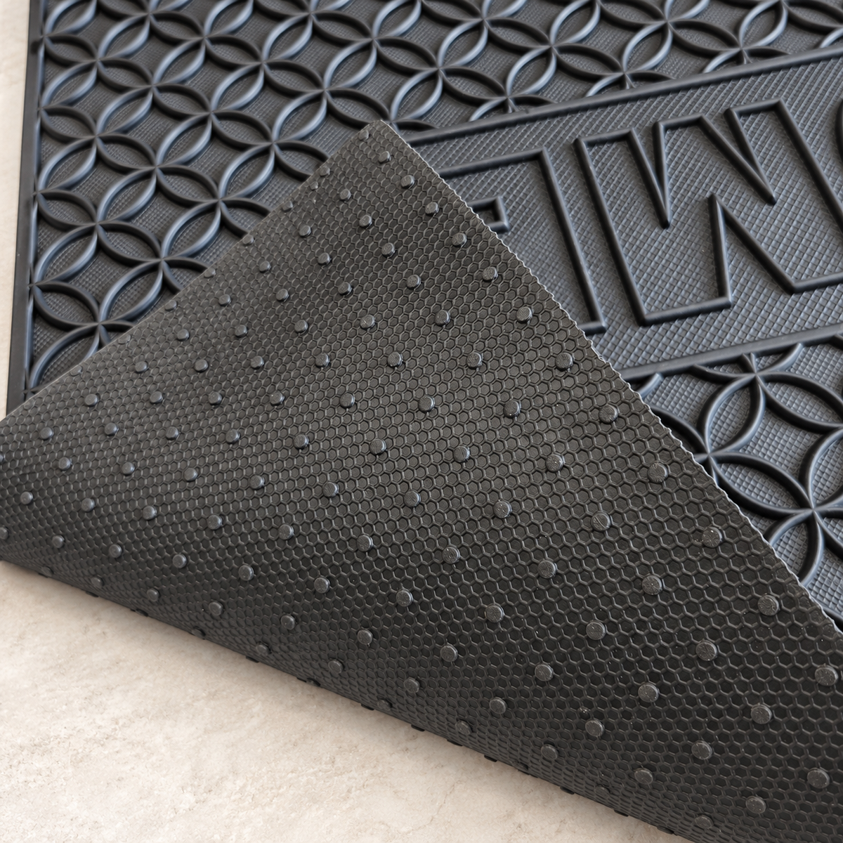 Welcome Rubber Entrance Door Mat 74.5 × 44.5 cm