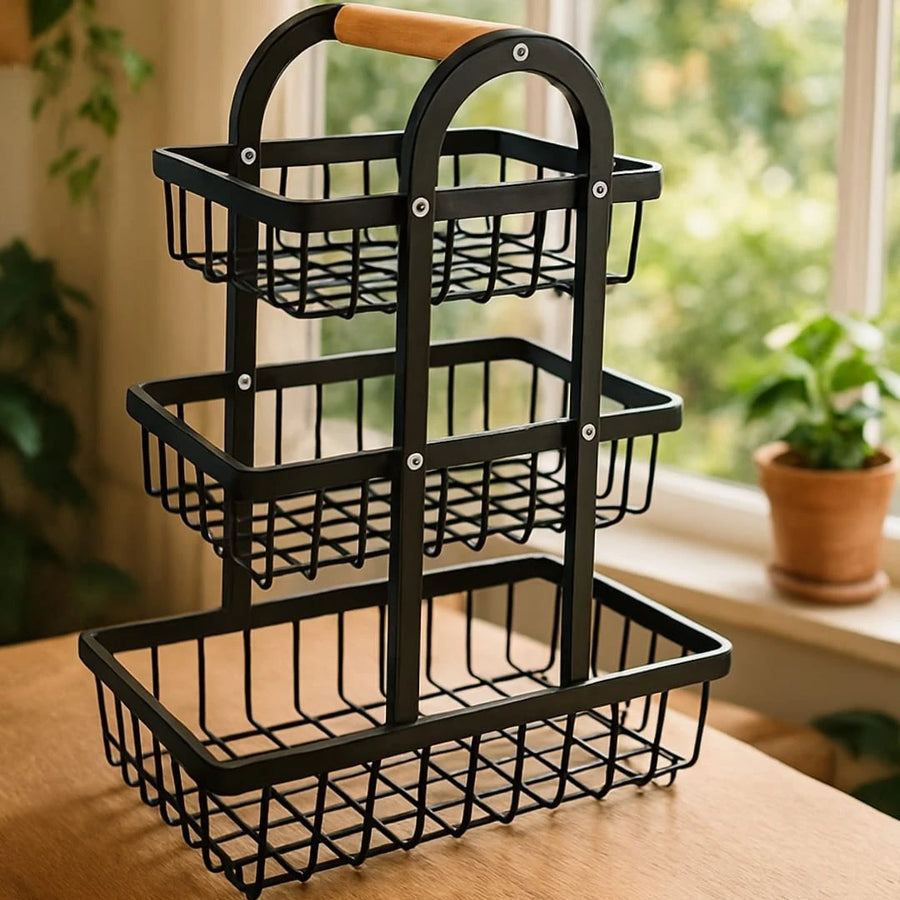 3 Layer Round Rack Organizer