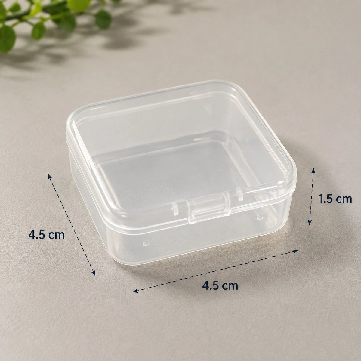 Small Square Mini Storage Box Organizer Transparent Portable Case Tiny Plastic Container Jewelry Pill Box Beads Box SIM Card Storage