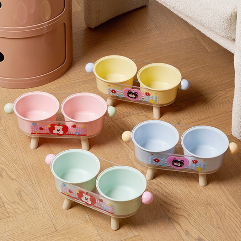 Double Stainless Steel Pet Bowl Set