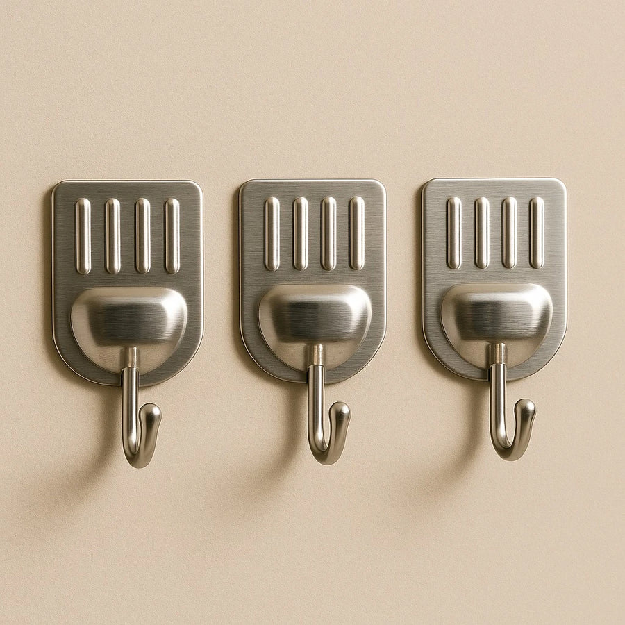 Set Of 3 Adhesive Hooks