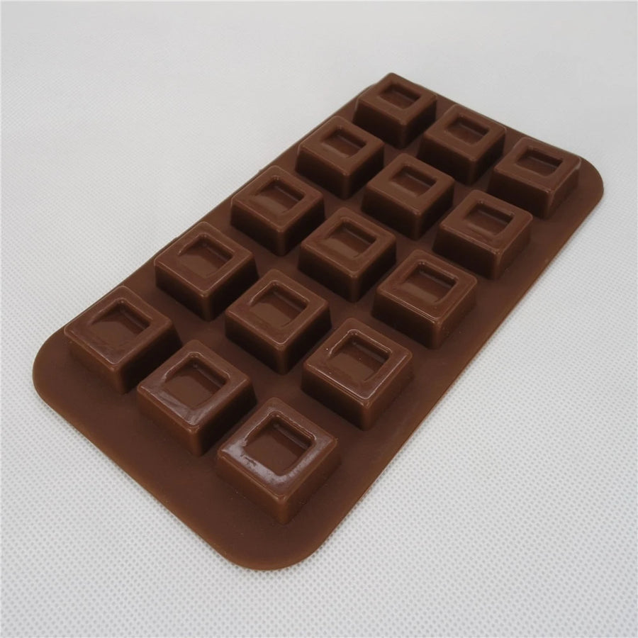 Square Silicone Chocolate Mould – 15 Cavities