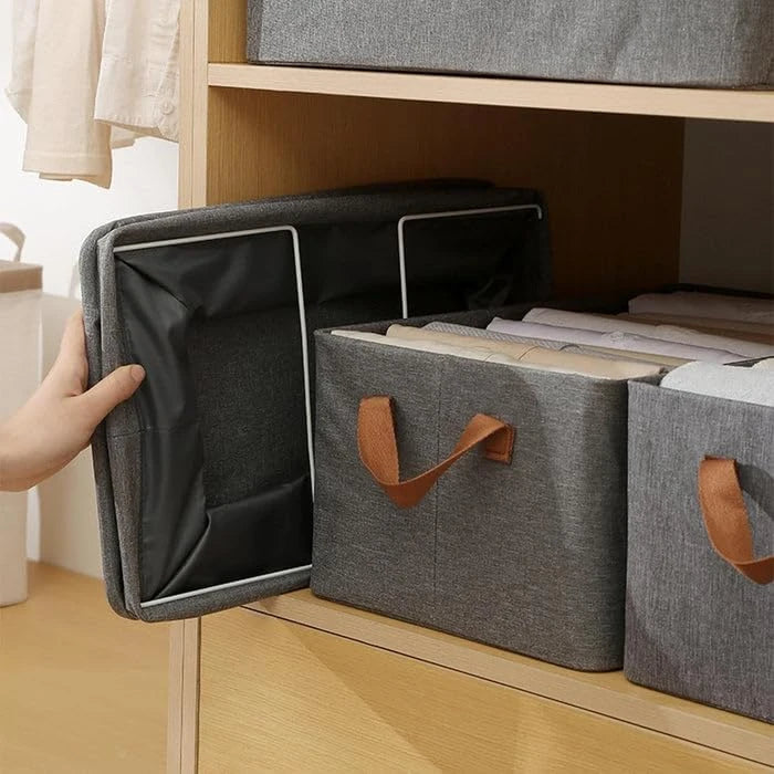 Foldable Storage Box Flip Top Lid