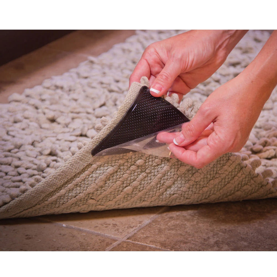 Reusable Rug Grippers Non-Slip Carpet Corner Grips Set of 4