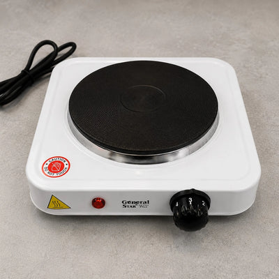 Electric Cooking Plate Single Burner Hot Plate Portable Electric Stove Countertop Cooker 1000W Heating Plate