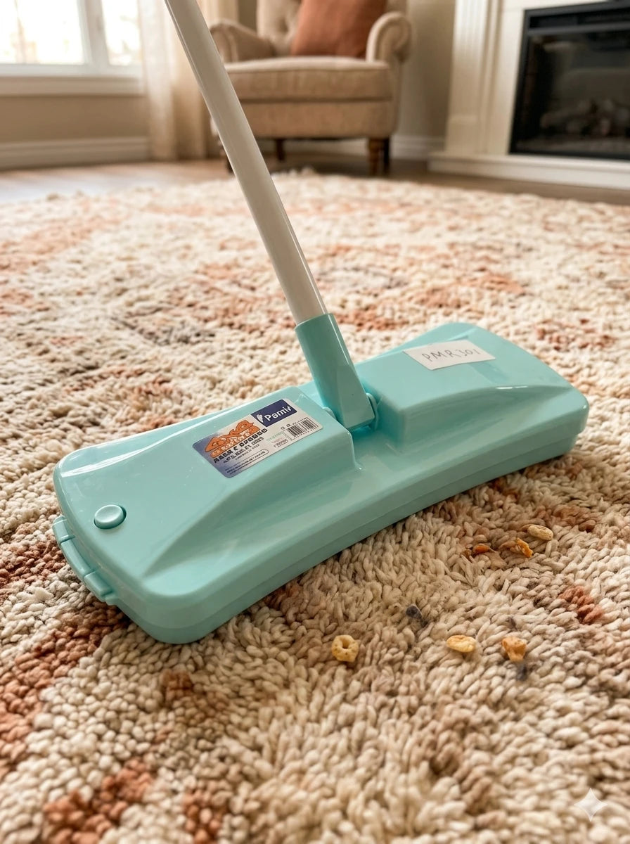 Handle Crumb Brush Manual Carpet Sweeper Multi-Roller Floor Cleaner