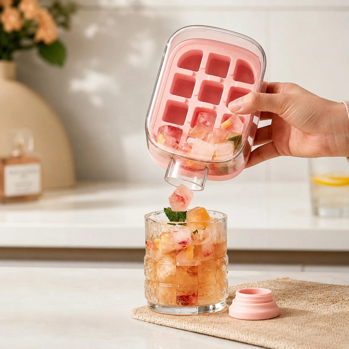Portable Ice Cube Bottle Water Bottle Ice Tray Fruit Ice Mold Leak Proof Travel Drink Cup Reusable Freezer Bottle - Image 8