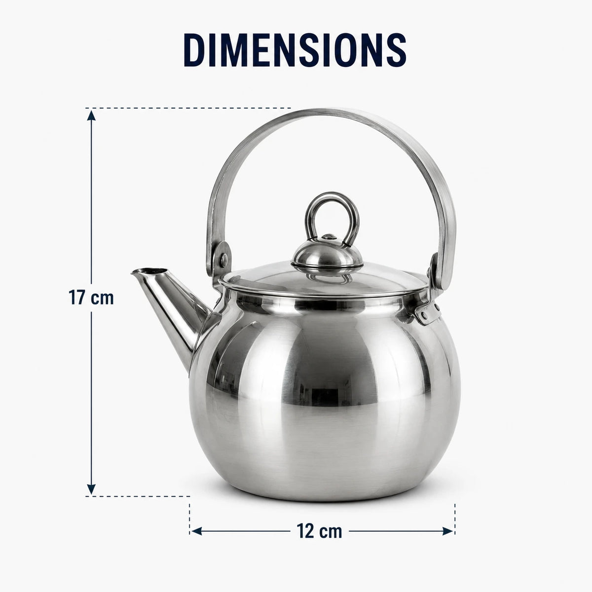 Stainless Steel Tea Kettle Teapot Whistling Kettle Kitchen Water Pot 1 Liter