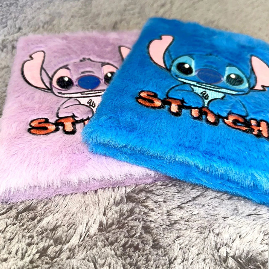 Plush Stitch Notebook A5 Size – Suitable for Traveling, Easy to Carry
