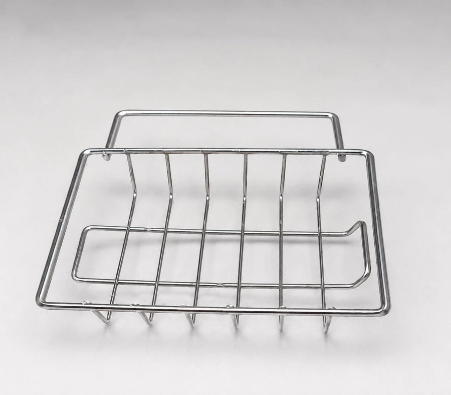 Adjustable Faucet Sponge Holder Kitchen Sink Organizer Rack Stainless Steel Drain Basket Storage