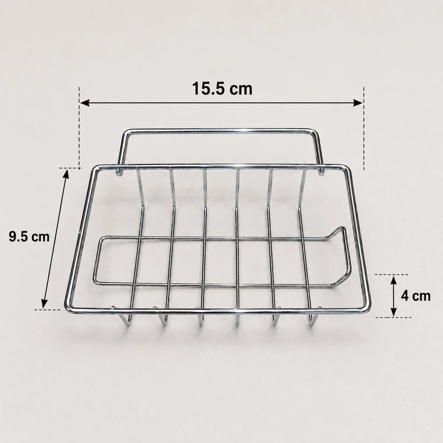 Adjustable Faucet Sponge Holder Kitchen Sink Organizer Rack Stainless Steel Drain Basket Storage