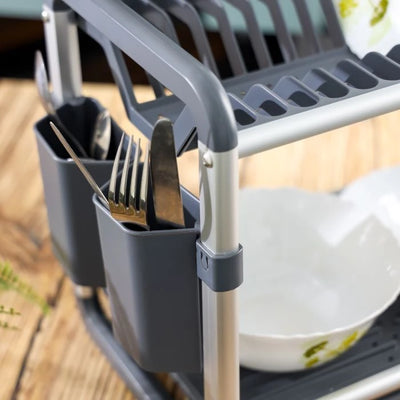 2 Tier Aluminium Dish Rack