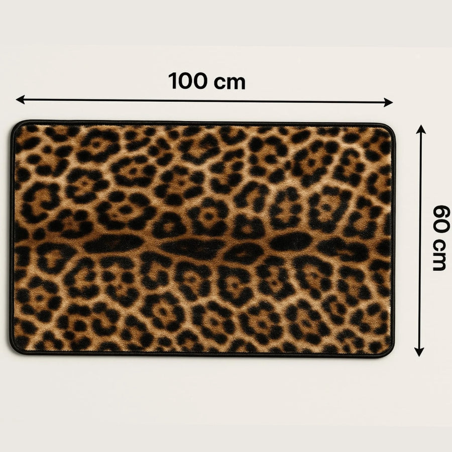 Modern Leopard Pattern Carpet – 100×60 cm