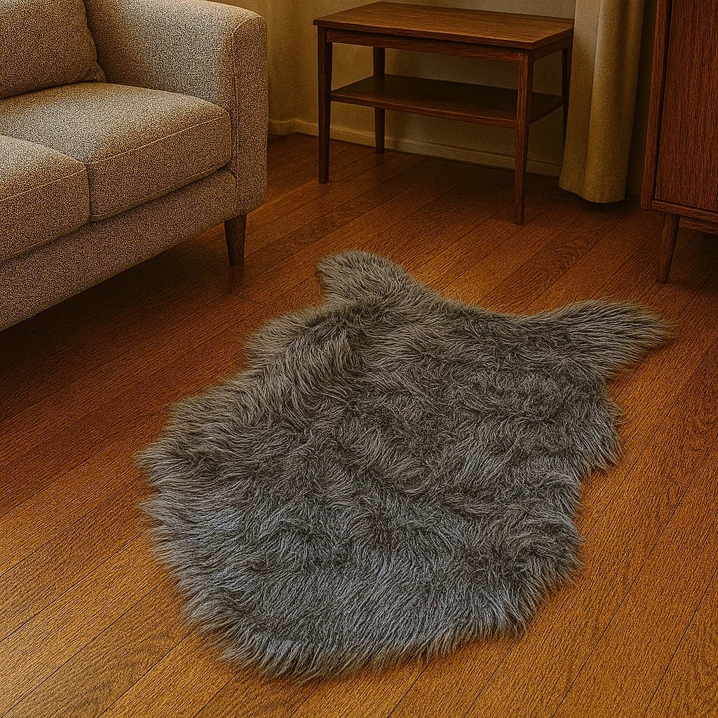Faux Fur Sheepskin Carpet - Image 6