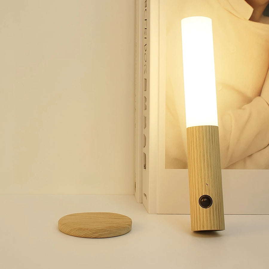 Magnetic Wooden LED Stick Light