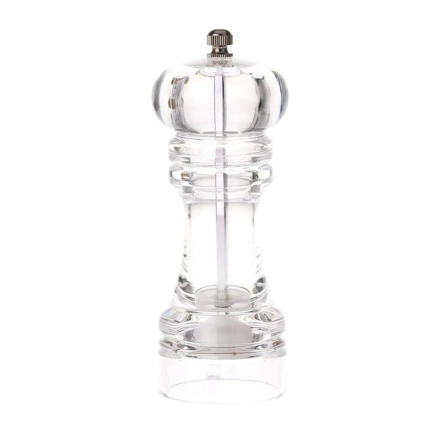 Clear Acrylic Manual Salt and Pepper Grinder for Spices and Everyday Kitchen Seasoning