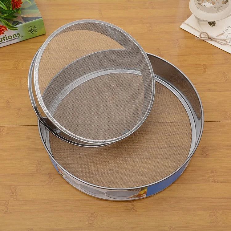 6-Piece Stainless Steel Round Strainer Set