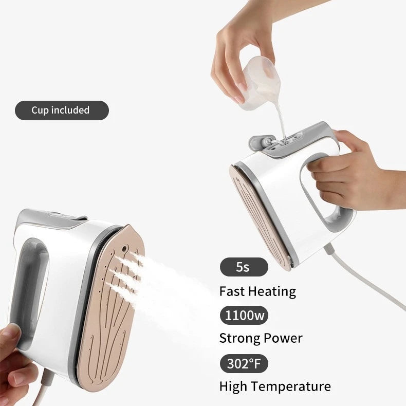 MDHL 1100W Portable Electric Steam Iron, Wet & Dry Use