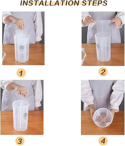 Airtight Food Container 2.5L Transparent Food Storage Box with Tight Seal for Pantry Organization Refrigerator and Daily Use