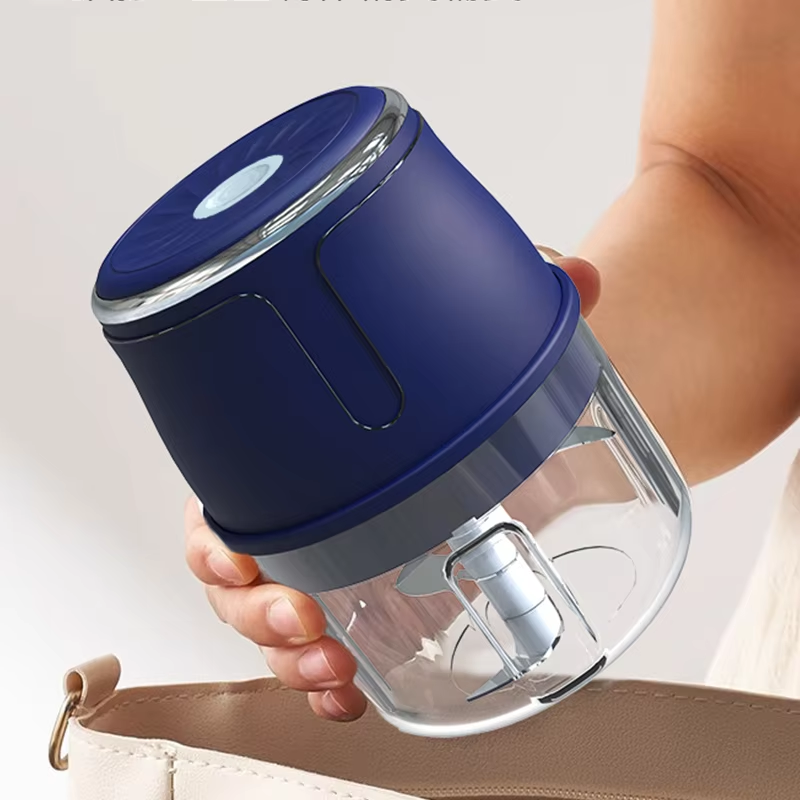 Cordless Rechargeable Mini Food Chopper with 6 Stainless Steel Blades