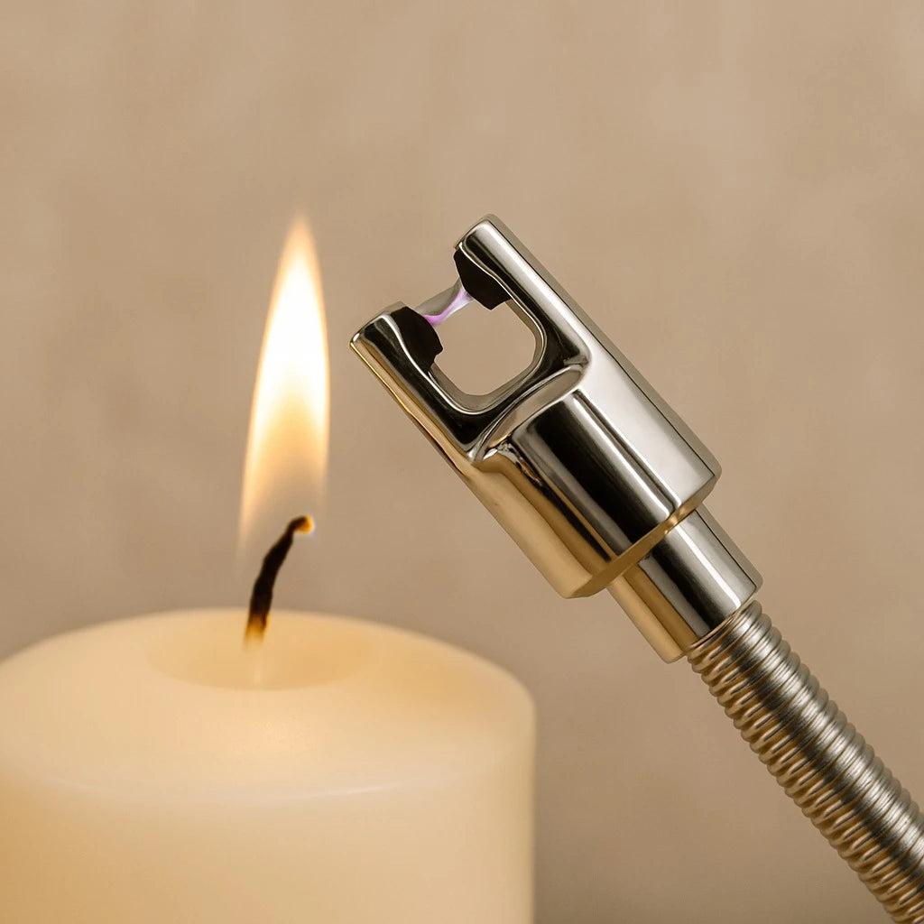 USB Rechargeable Electric ARC Lighter with Flexible Neck Windproof Plasma Candle BBQ Fireplace Lighter