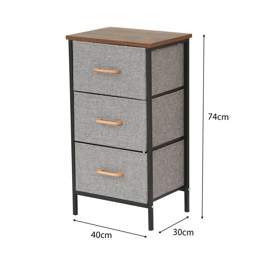 3 Drawer Fabric Storage Organizer