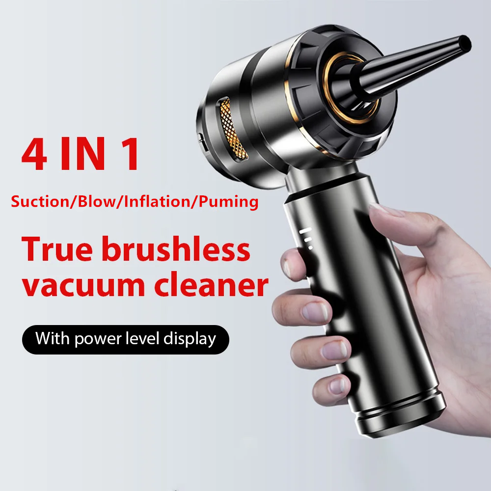4 in 1 Cordless Handheld Vacuum Cleaner with Blower and Inflator