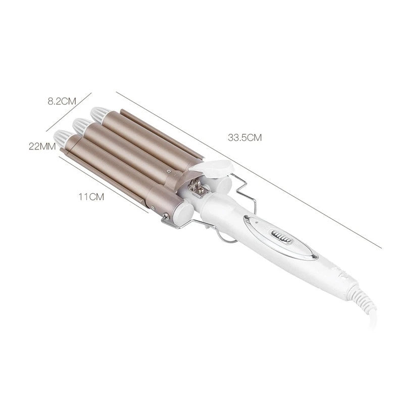 3 Barrel Hair Curling Iron Professional Ceramic Hair Waver Curling Iron