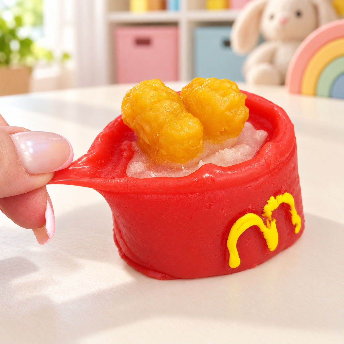 Fast Food Bucket Squishy Sensory Toy