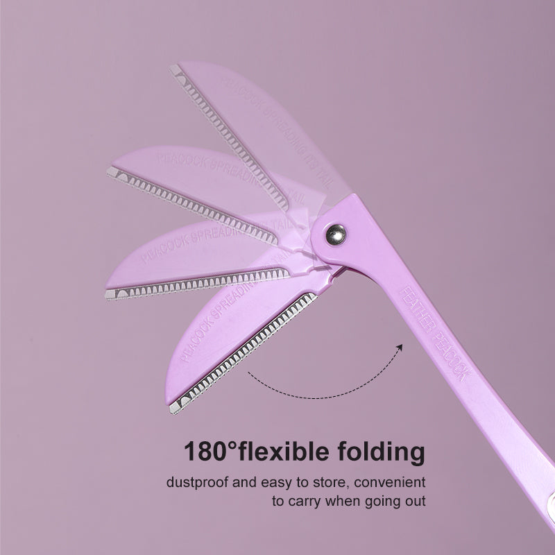 3 Piece Folding Eyebrow Razor Set