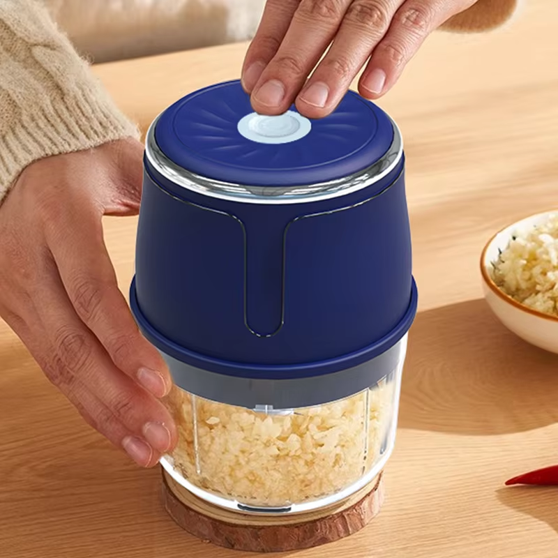Cordless Rechargeable Mini Food Chopper with 6 Stainless Steel Blades