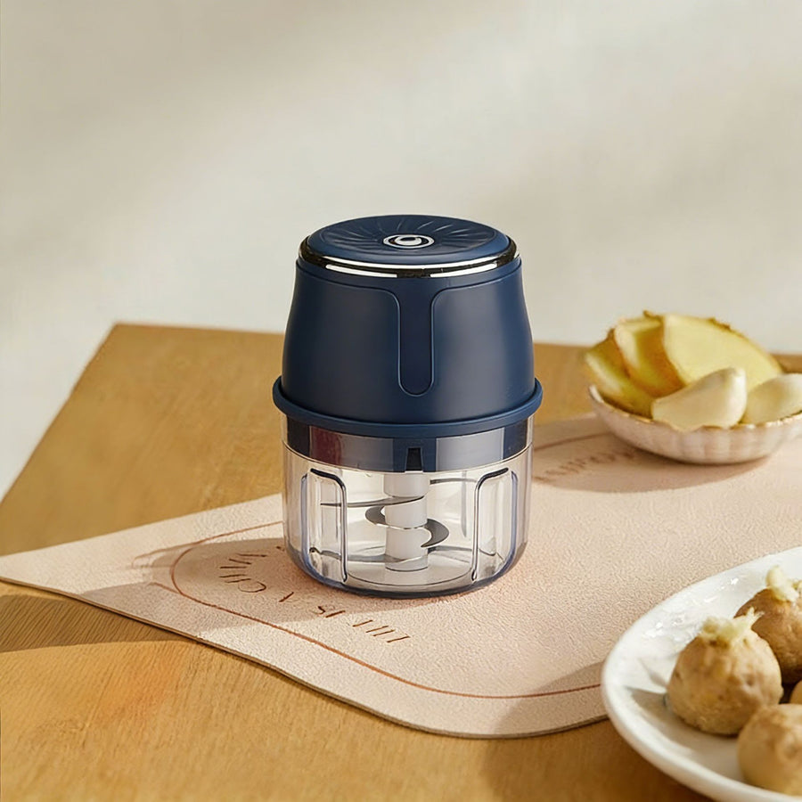 Cordless Rechargeable Mini Food Chopper with 6 Stainless Steel Blades