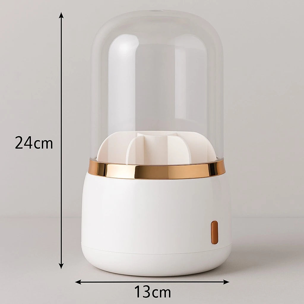 360° Rotary Makeup Brush Organizer