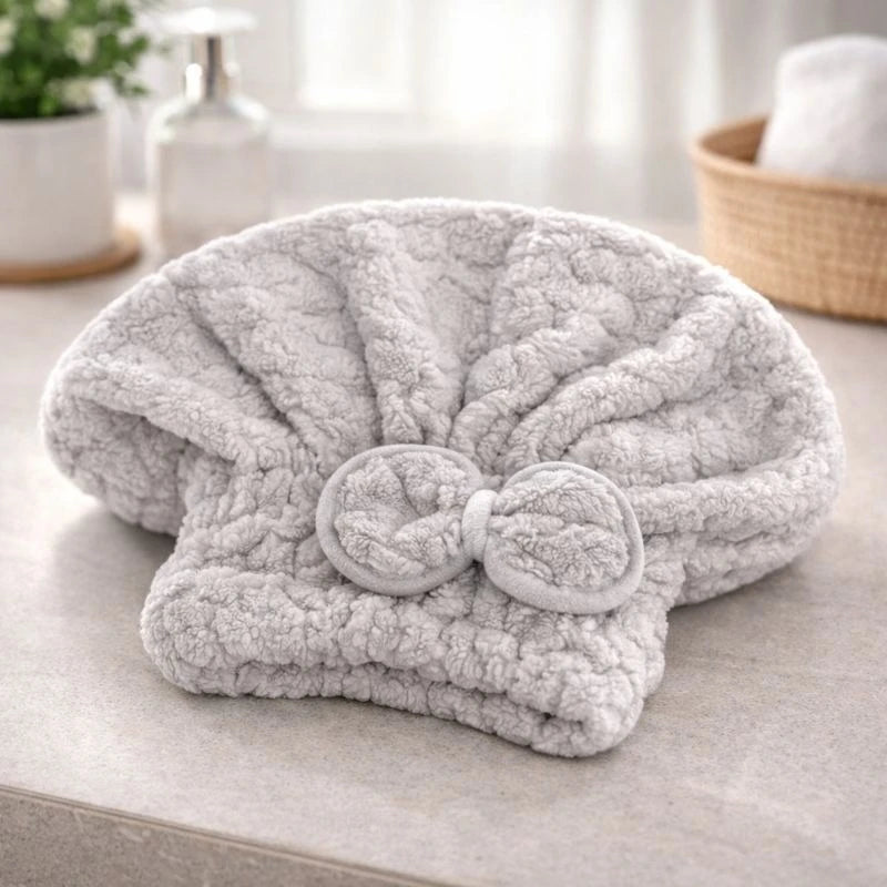 Cotton Turban Dry Hair Travel Cap Soft Absorbent Shower Bath Hair Towel hair styler