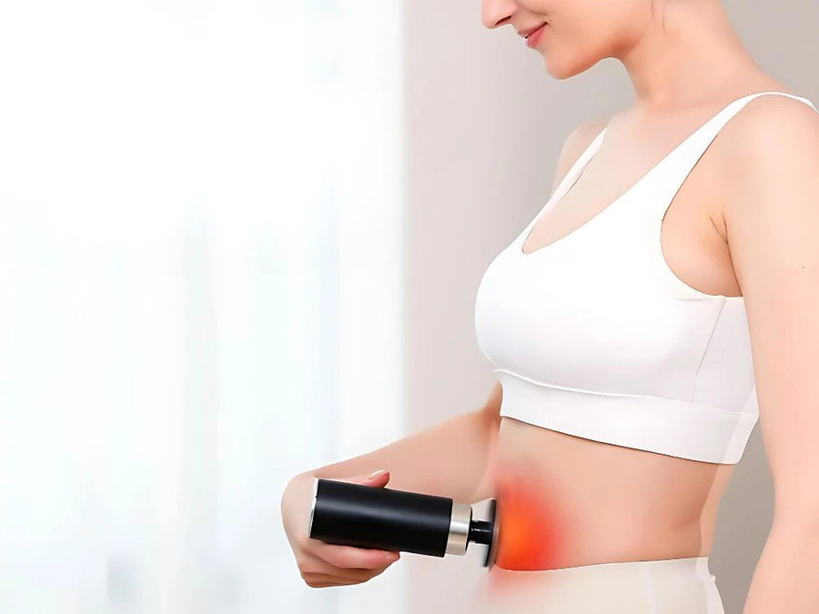 Massager Gun Deep Tissue Muscle Recovery Device Heat And Cold Therapy Rechargeable Handheld Muscle Massager LCD Display 2000mAh