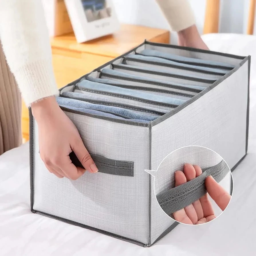 Foldable 7 Grid Storage Box Organizer