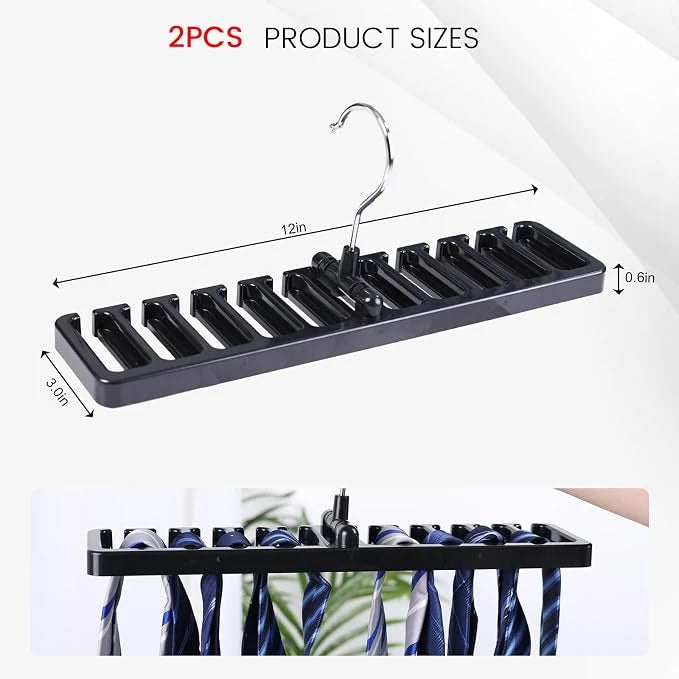 360° Rotating Belt & Tie Hanger Organizer with 10 Slots