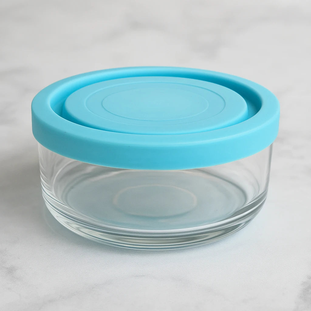 3 Pieces Food Glass Container Set Glass Food Containers with Lids for Kitchen Pantry Refrigerator and Meal Prep