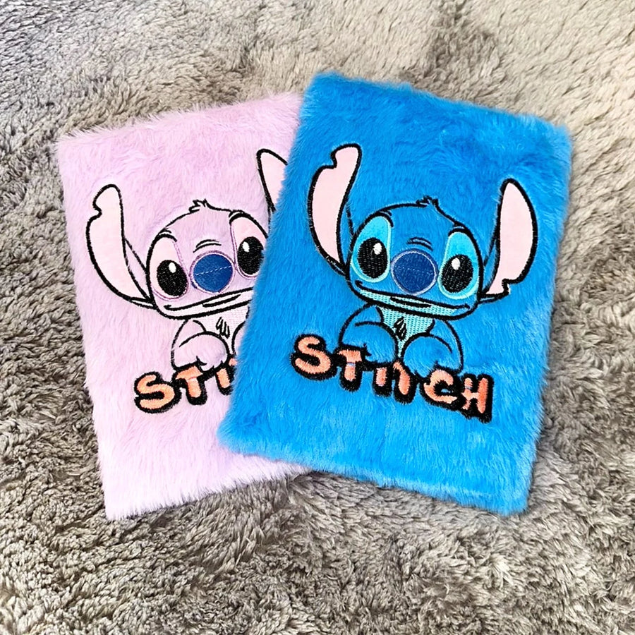 Plush Stitch Notebook A5 Size – Suitable for Traveling, Easy to Carry