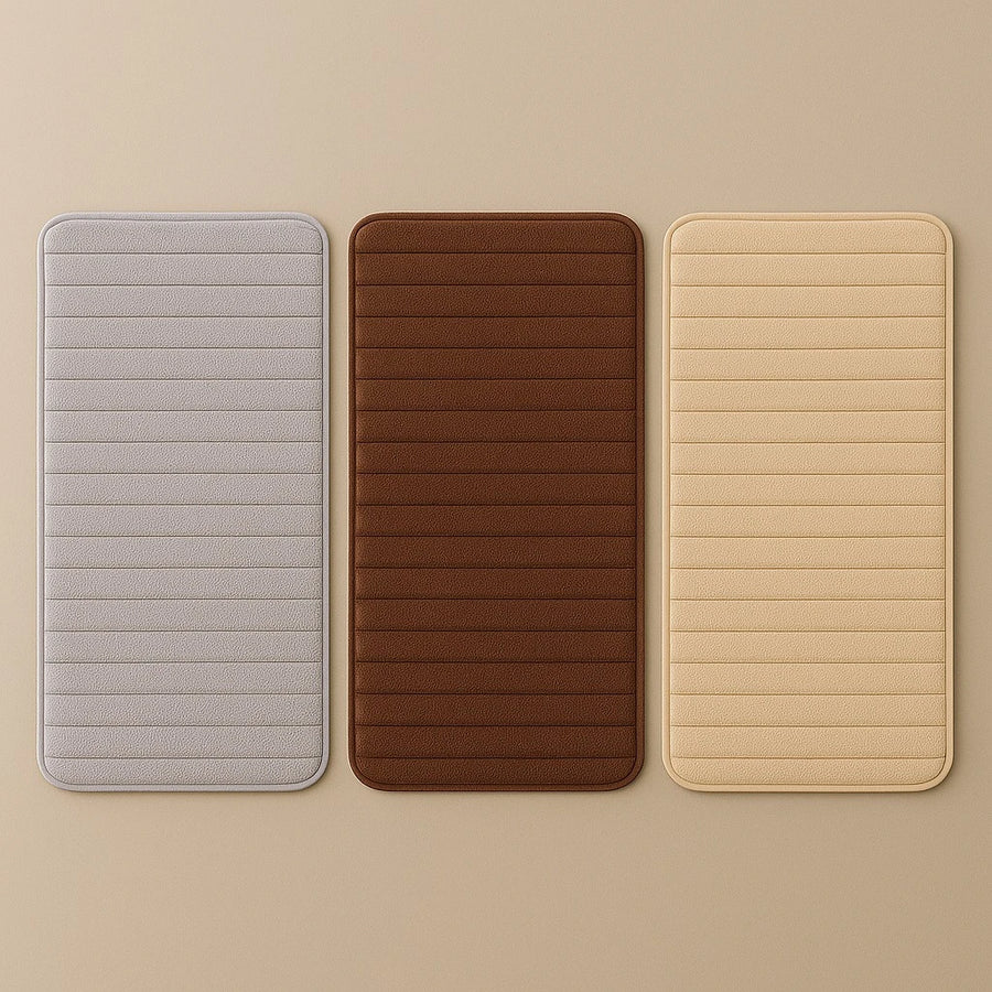 Set of 2 Ribbed Bath Mats